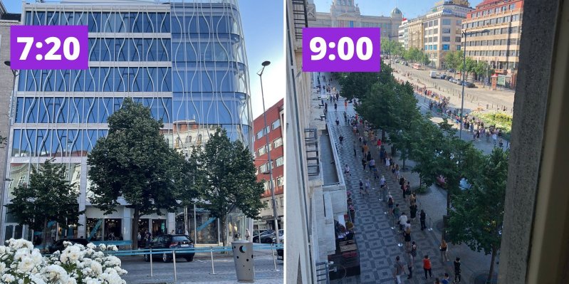 Sledujeme frontu před prvním českým Primarkem, který se otevírá v Praze! Stojí v ní stovky lidí Sledujeme frontu před prvním českým Primarkem, který se otevírá v Praze! Stojí v ní stovky lidí